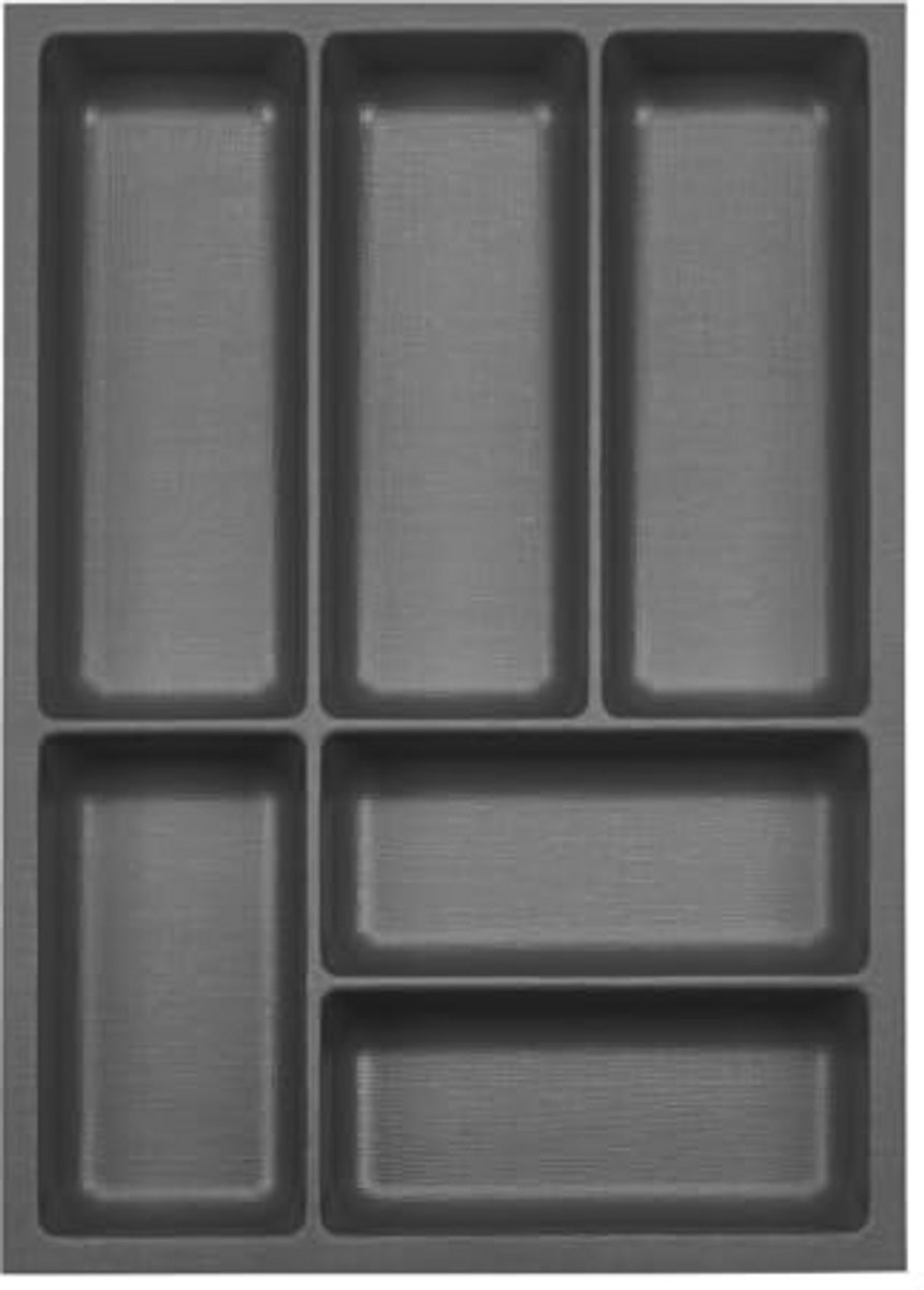 Besteklade Organizer 473 x 341 mm - Antraciet met Zeildoekstructuur voor 45 mm Laden