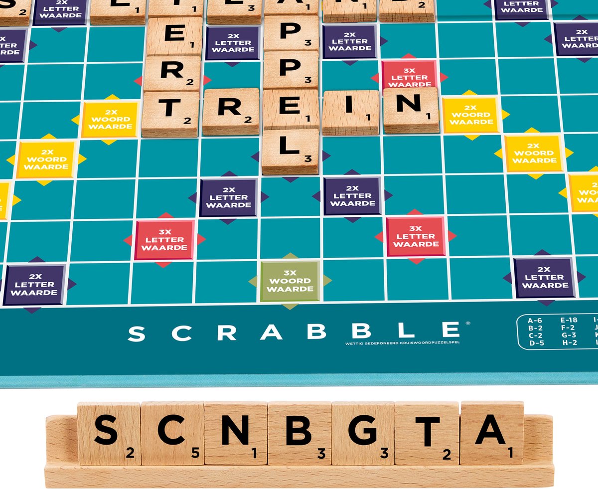 Mattel Games Scrabble - Met Houten Blokjes - Nederlandse Editie — afbeelding 3