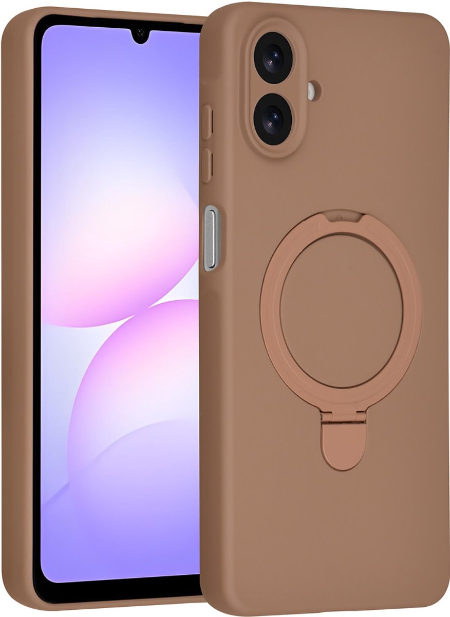 TUNIQ Backcover - Galaxy A07 - Desert Bruin - Magsafe met Ring Stand