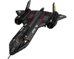 Reobrix 33041 Blackbird SR71 straaljager bouwset | Classic WW2 Army vliegtuig constructie modelbouw | Educatief militair & leger speelgoed bouwpakketten voor kinderen & volwassenen | DIY Creator set | Geschikt voor Lego | Bouwdoos met 1733 bouwstenen