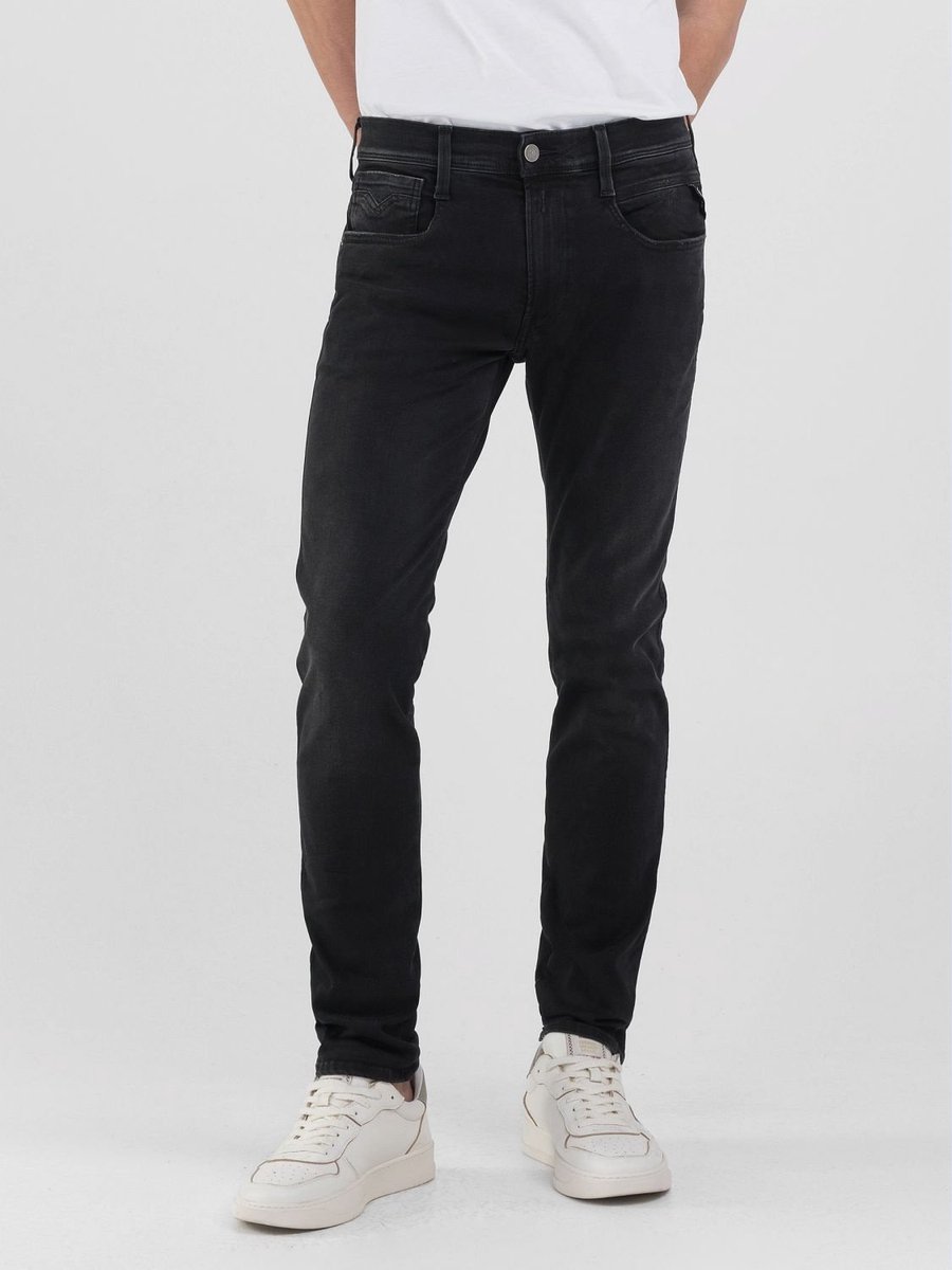 Replay Hyperflex Jeans Anbass Stretch Denim Black (M914 .000.661 E01 - 098)