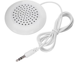 Gigicial Kussenluidspreker - Speaker Onder Kussen - Lichtgewicht & Draagbaar met 3.5mm Aansluiting - 1 Stuk - Voor Slaap + Wit