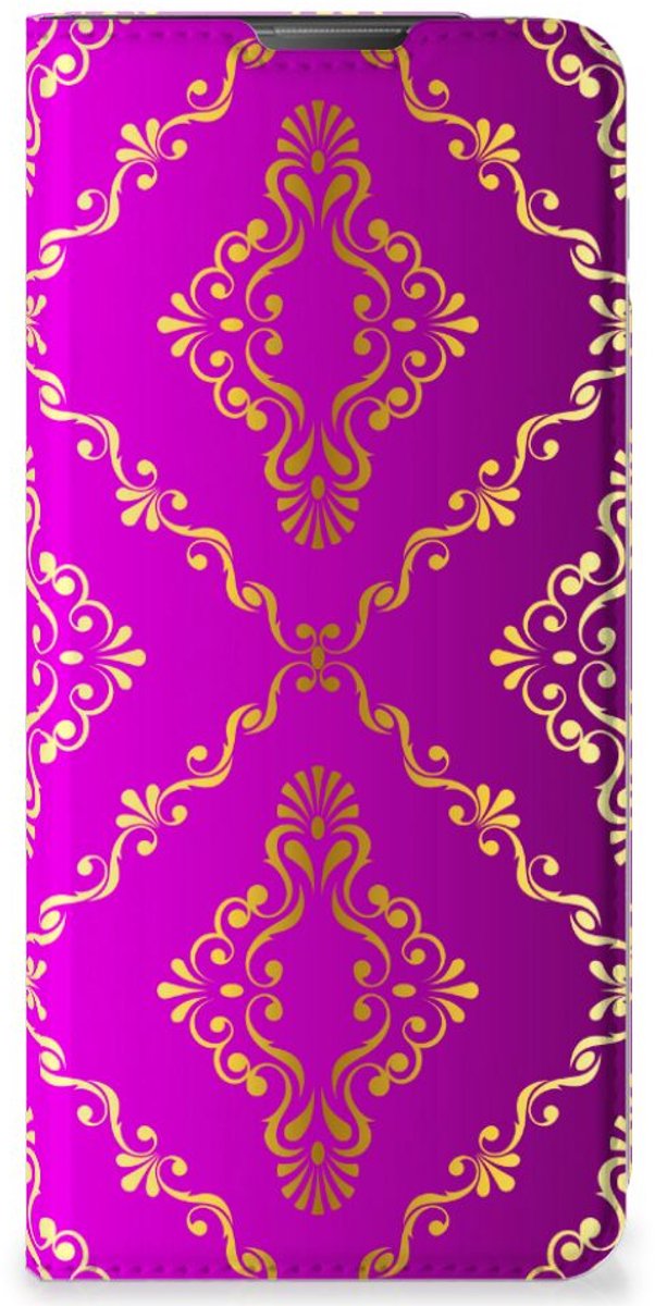 Book Case voor Telefoon Hoesje Motorola Moto E20 Barok Roze