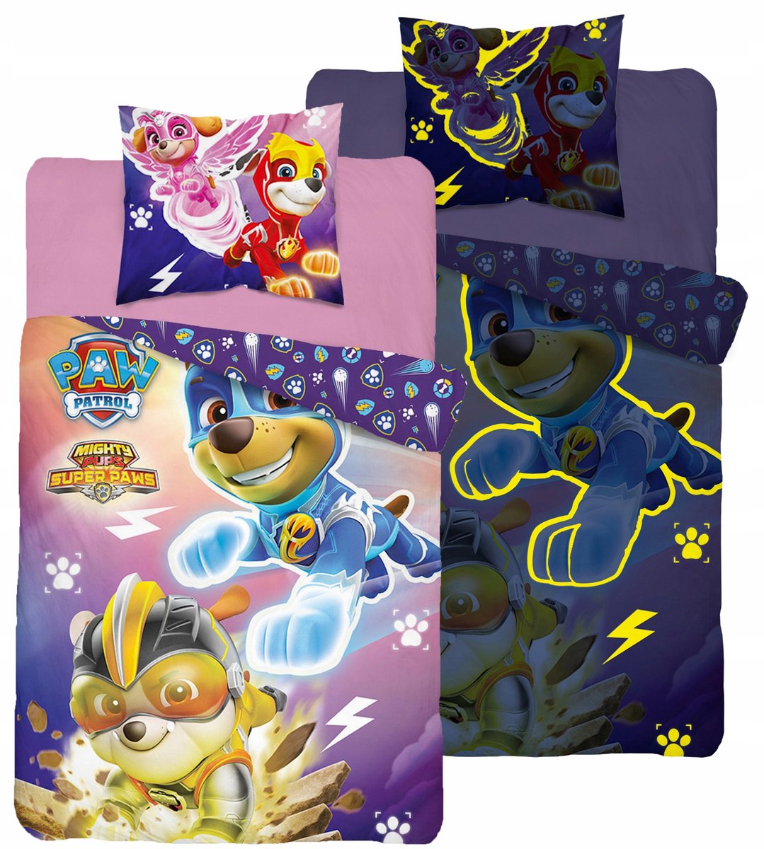 Paw Patrol Kinderbeddengoed 140x200 cm - Glowing in the Dark!