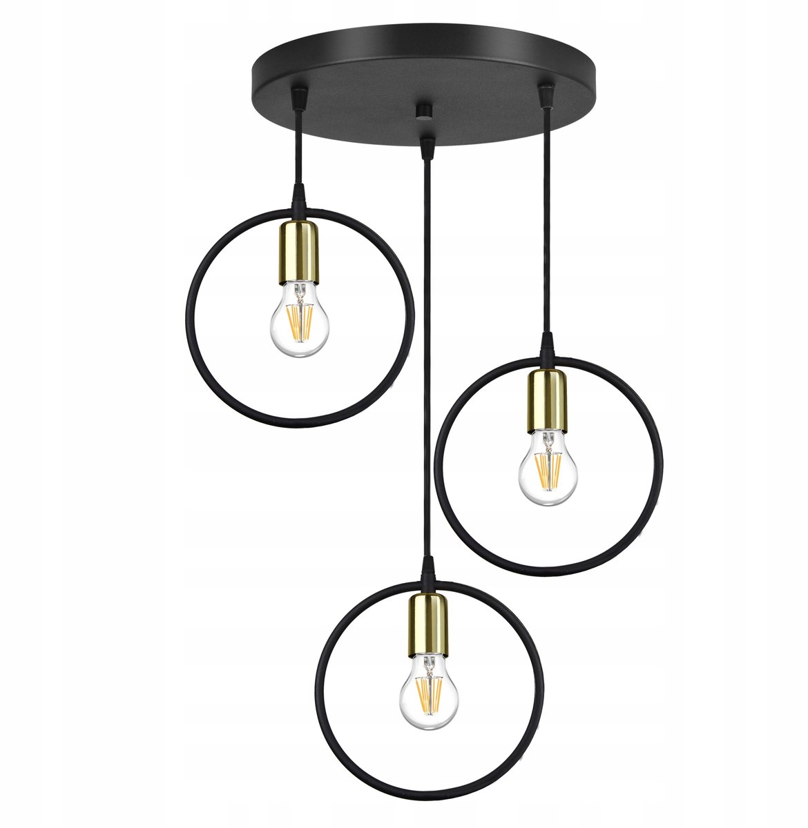 Luxe Ring Plafondlamp - Goud, Koper, Chroom - E27