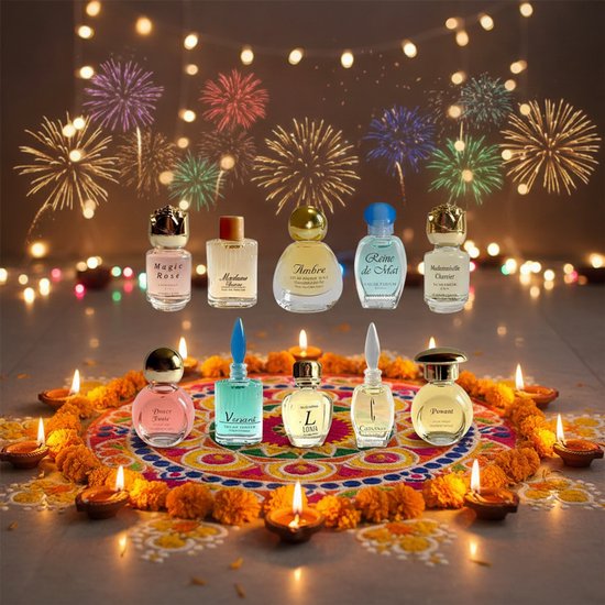 Luxe Franse Eau de Parfum - Parfum Miniaturen set origineel uit Grasse - 10 miniaturen