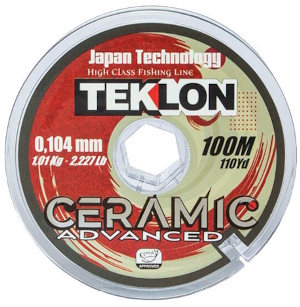 Teklon Ceramic Advanced vislijn 100 meter - hoogwaardige Japanse nylon lijn van Teklon met uitstekende slijtvastheid 0,287MM / 6,73KG