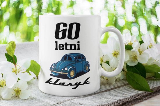 Oeps, ik ben 60 geworden Camping geëmailleerde mok. Perfect