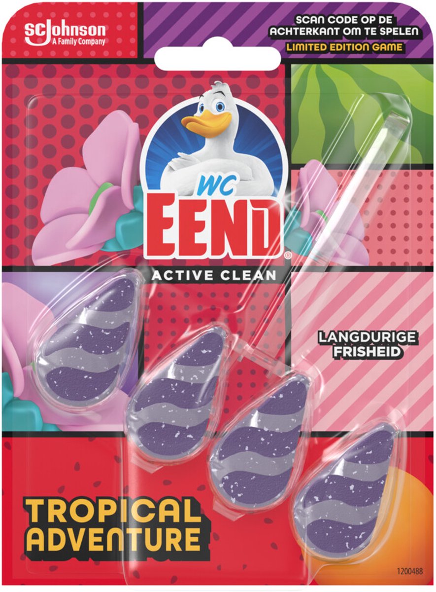 WC Eend Toiletblok Active Clean Tropical Adventure