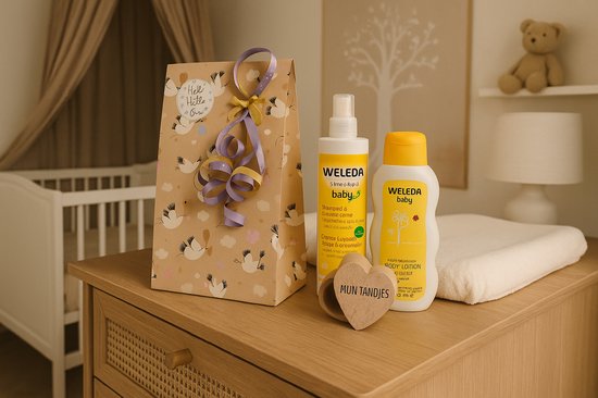 Weleda Baby Cadeauset Verzorging met Tandjes bewaardoos – Luxe Verzorgingsset | Wellness Giftbox | Verwen Cadeaupakket voor Baby's — afbeelding 2