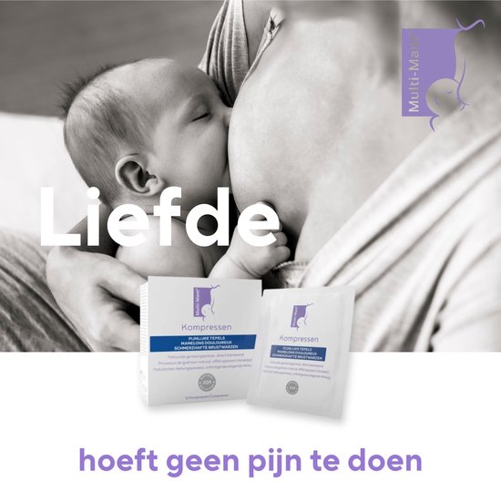 Multi-Mam Kompressen – Intensieve verzorging voor pijnlijke en geïrriteerde tepels, 12 afzonderlijk verpakte kompressen van 1,5 g gel per stuk