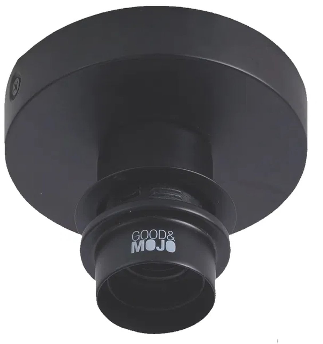 Plafondlampbasis Good&Mojo van zwart gekleurd ijzer GM0080-C-B
