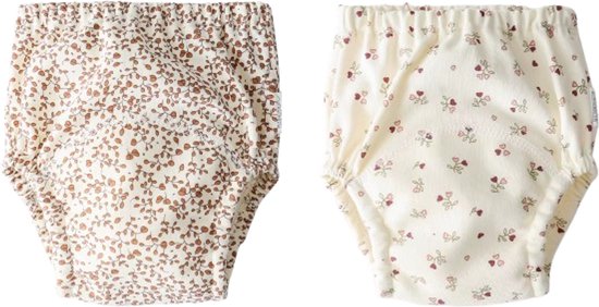 2 Stuks - Oefenbroekjes Zindelijkheid Waterproof - 11-15 kg (2-4 jaar) - Peuters - Wasbare Zindelijkheidsbroekjes - Bloemetjes