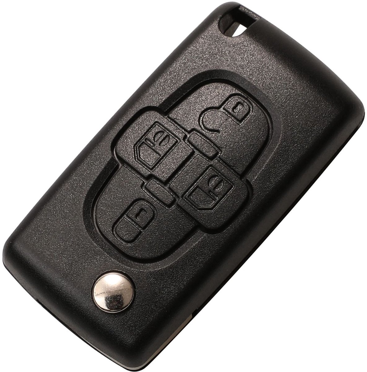 Autosleutelbehuizing 4 knoppen geschikt voor Peugeot 807 / Citroen C8 / Lancia Phedra / CE0523-VA2