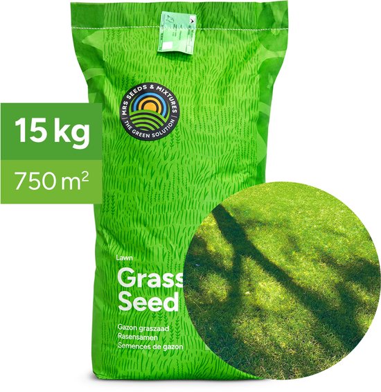 MRS Shade & Sun - Graszaad Schaduwgazon - 15 kg voor 750 m² - Voor gazons in de schaduw én zon - Goede droogte- en betredingstolerantie - Hoge sierwaarde - NAK-gecertificeerd