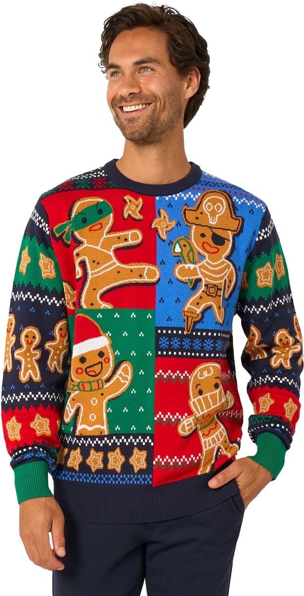 OppoSuits Gingerbread Sweater - Foute Kersttrui - Wollen Trui - Maat M