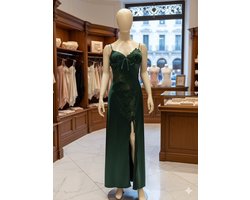 Lange Satijnen Lingerie Jurk – Stijlvol & Comfortabel in Meerdere Kleuren - Deep Green
