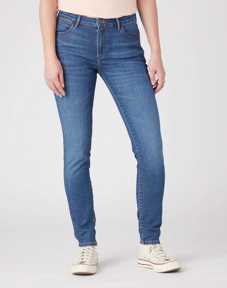 Wrangler SKINNY HYPNOTIC W28 X L32 Blauw