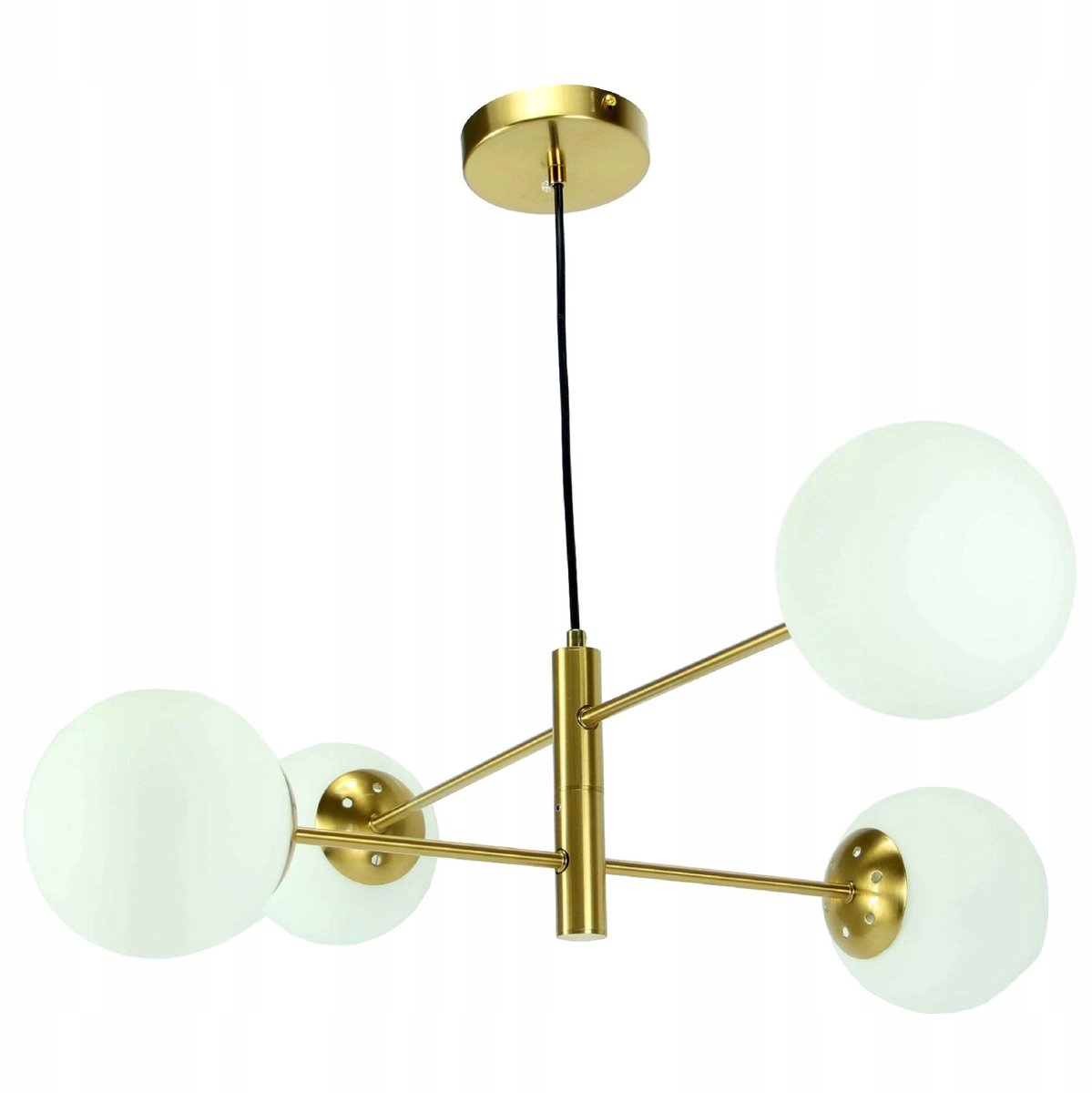 Moderne Plafondlamp Goud - Verstelbare Hanglamp met 4xE27 fitting