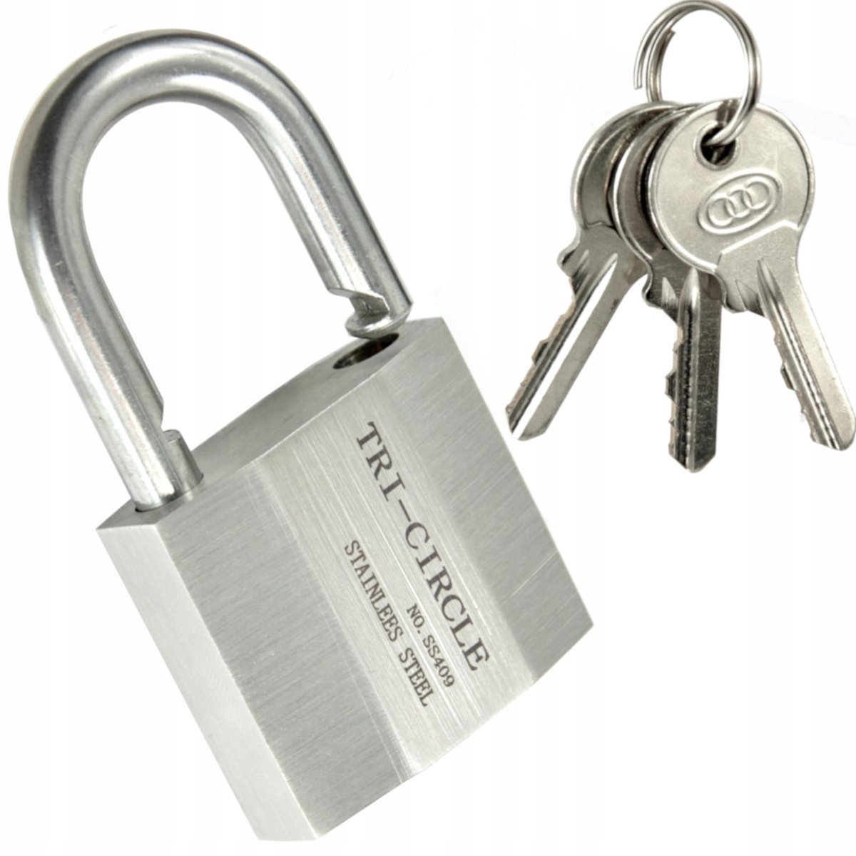 Roestvrijstalen Hangslot 30mm met 3 Sleutels