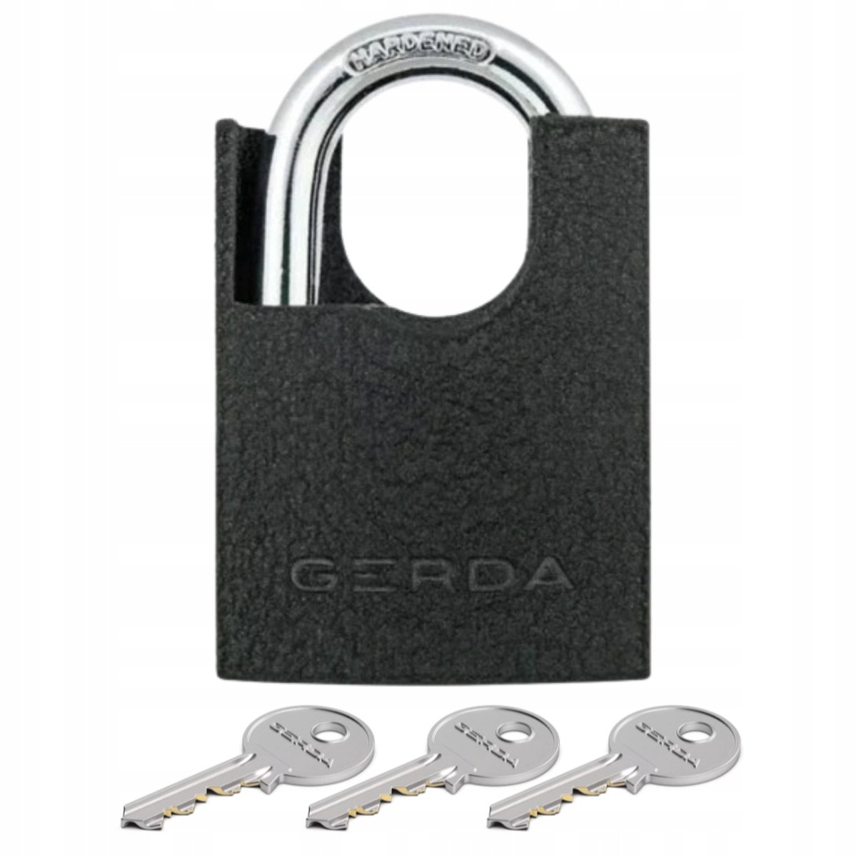 Gerda S60 IJzeren Hangslot met Beschermde Beugel - 60mm