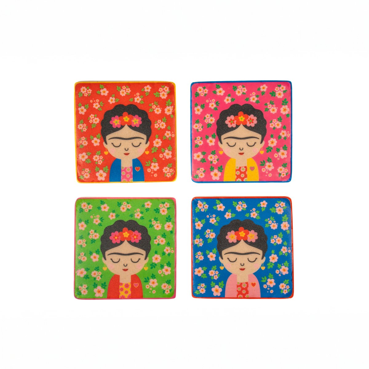 Sass & Belle - Frida Kahlo - Onderzetters - Vier Stuks