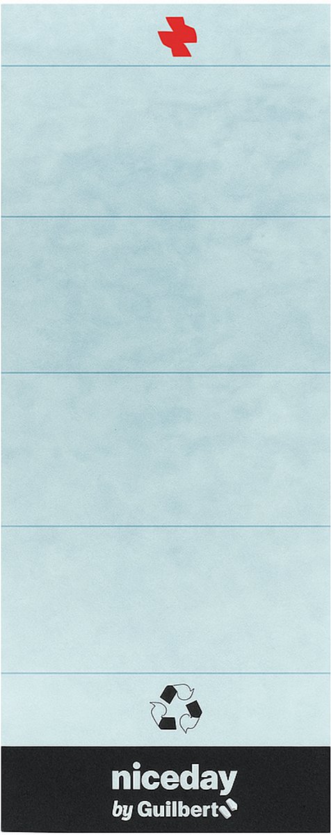 Niceday by Guilbert - Zelfklevende Rugetiketten Grijs - 10 stuks - 6x15.5cm