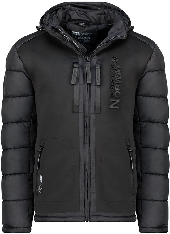 GEOGRAPHICAL NORWAY フード付きジャケット Geographical Norway Men's Winter Jacket Quilted Jacket Hiking