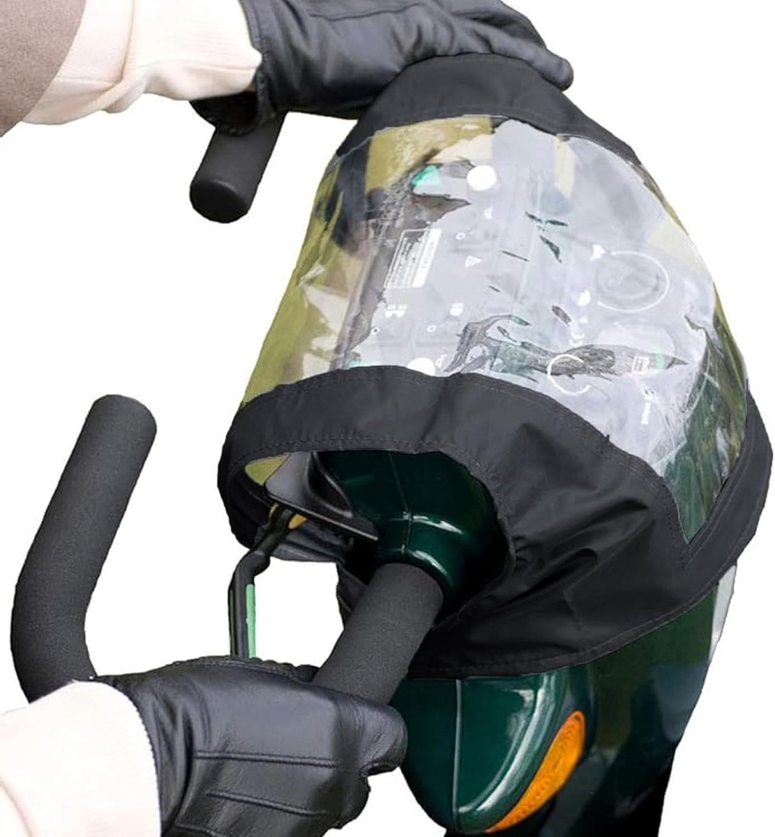 1 x Waterdichte bedieningspaneelhoes, waterdichte scooter regenhoes, voor gebruik bij het rijden bij slecht weer zoals regenachtige dagen, bedieningsapparaat voor Bescherm accessoires tegen stof, vuil, regen en zon Zwart - Cyslmuk®