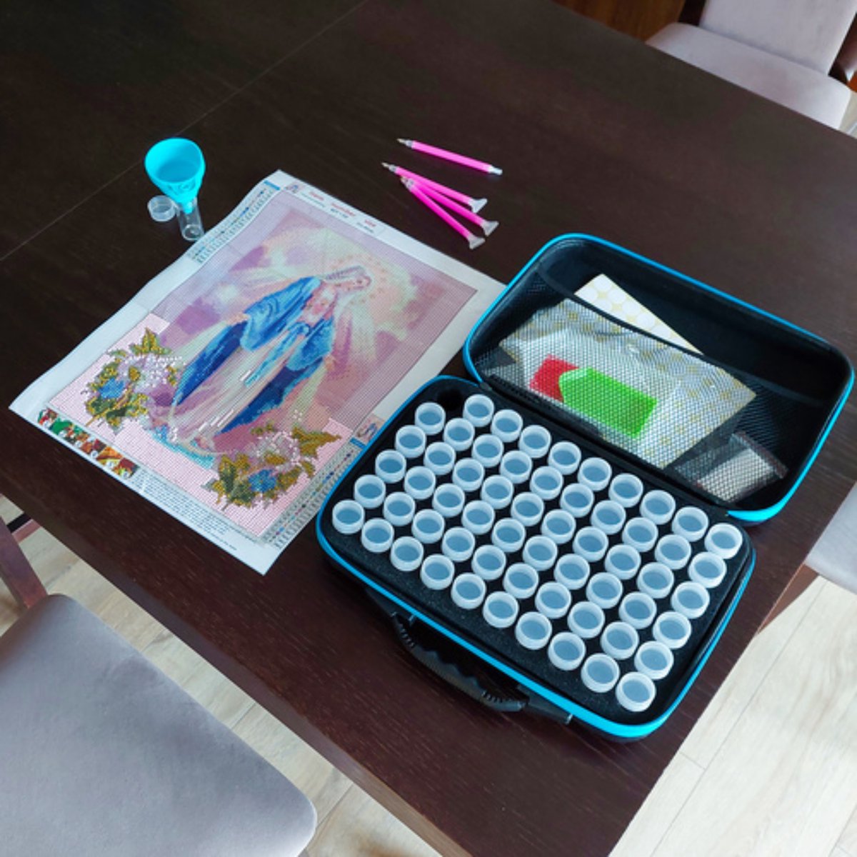Malatec Diamond Painting Opbergdoos - Perfect Georganiseerd en Makkelijk Mee te Nemen — afbeelding 16
