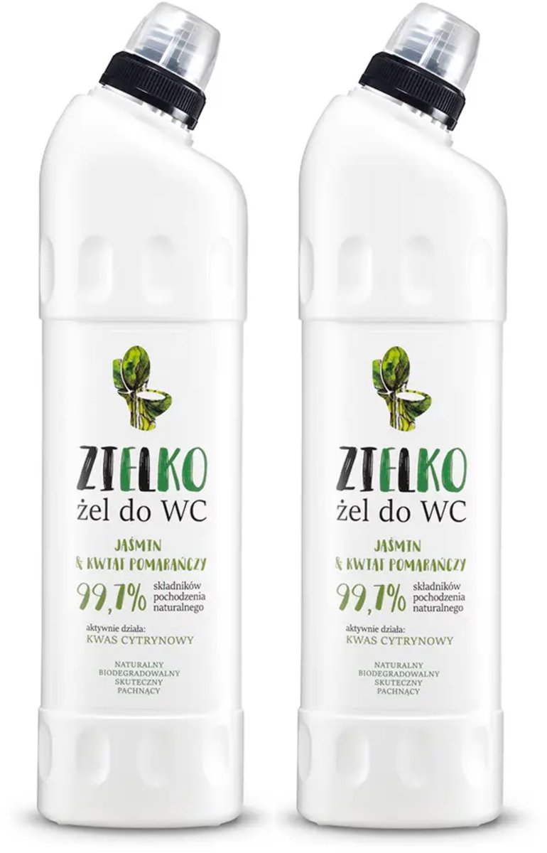 ZIELKO – WC Gel – Jasmijn & Oranjebloesem – 2 × 750 ml (Voordeelverpakking)