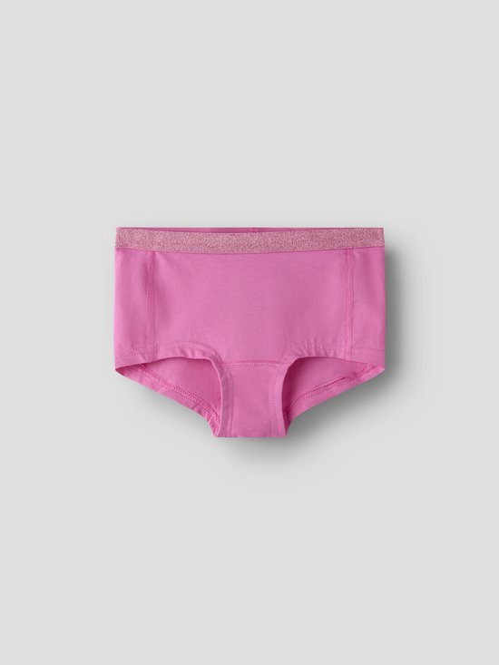 Roze hipster met glitter elastische tailleband.