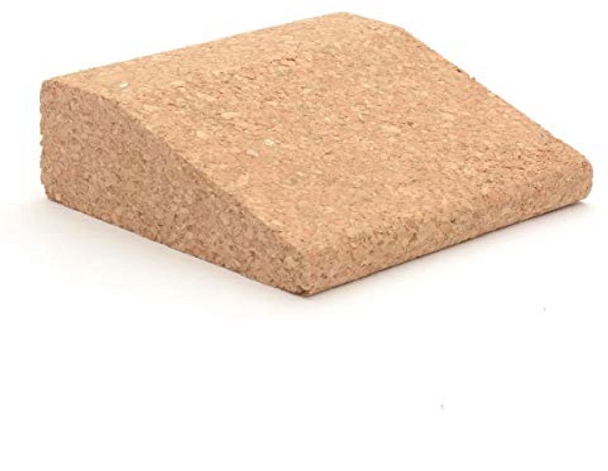 Compacte Yoga Wedge van Kurk - Natuurlijke Blok voor Ondersteuning en Stabiliteit in Asana's