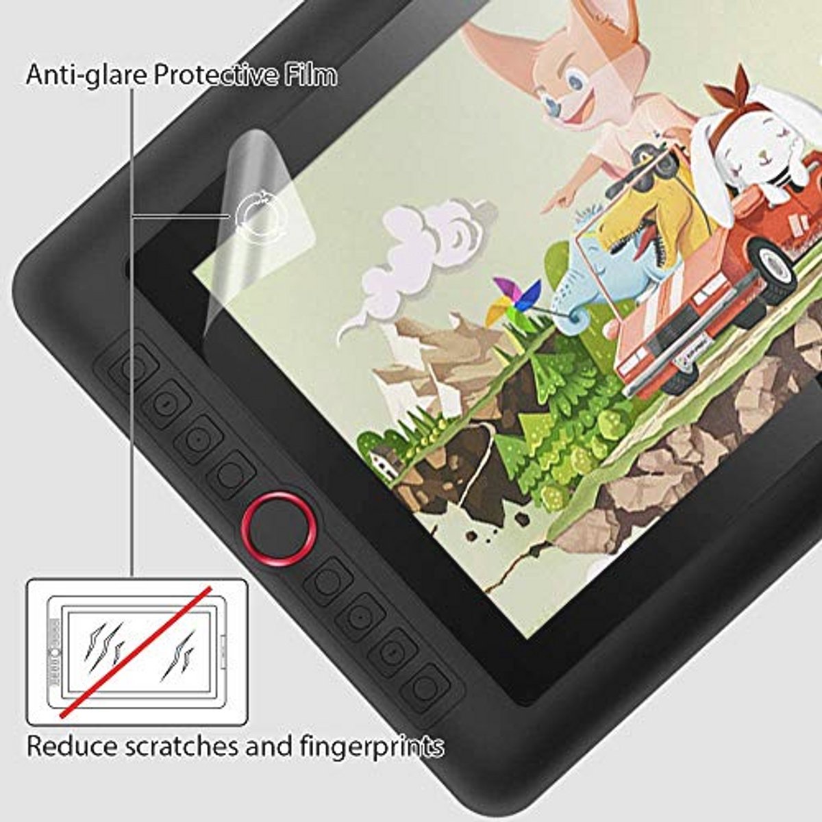 Grafisch tablet beschermfolie voor Artist12 Pro - Ontspiegeld - 2 Stuks