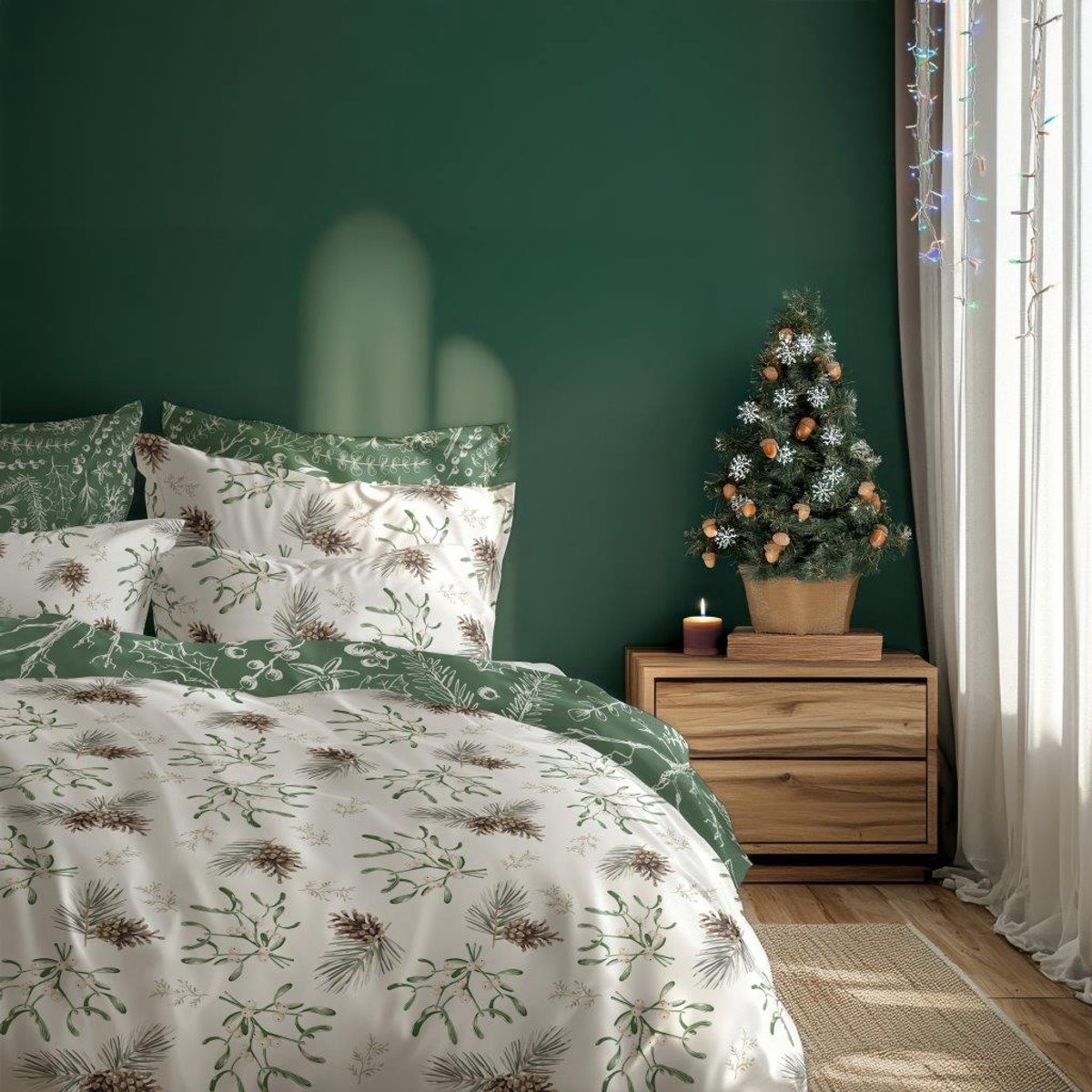 Kerst Dekbedovertrek Christmas 220x200 Katoen Duurzaam 2in1