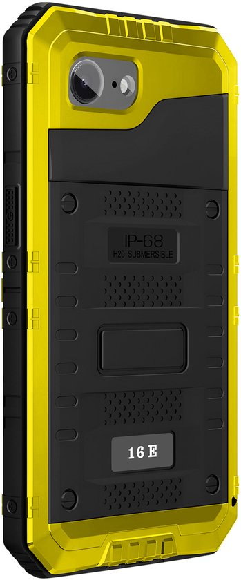 SPORTLINK Hoesje voor iPhone 17 Pro IP68 Waterdicht, Schokbestendig Militaire Standaard, 360° Bescherming met Geïntegreerde Scherm- en Camerabeschermer, Stofdicht met Koord – Zwart