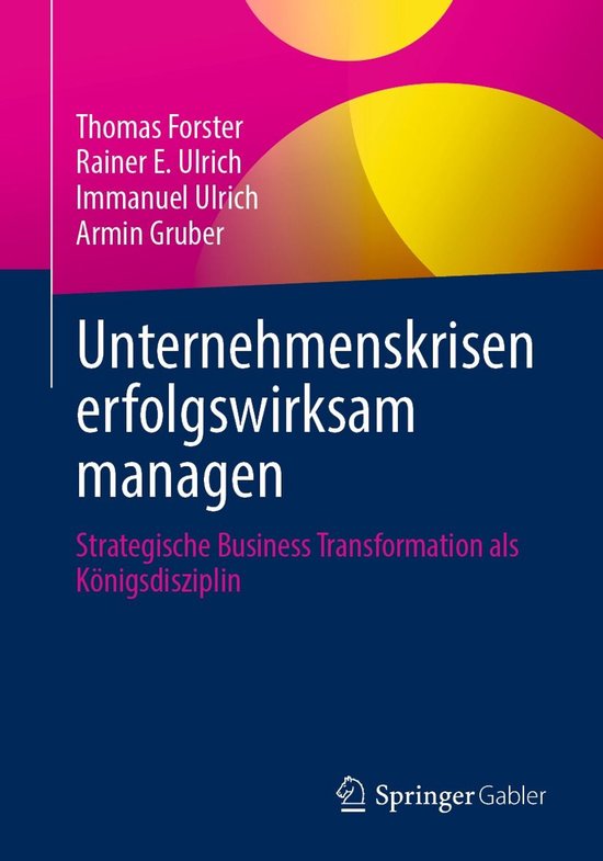 Business and Economics (German Language) - Unternehmenskrise ... - cover