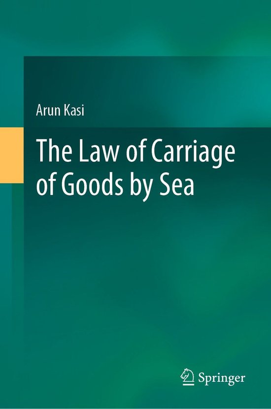 The Law of Carriage of Goods by Sea - cover