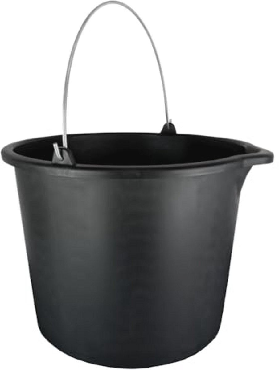 Bouwemmer 16 liter met schenktuit - Veelzijdige PVC tuinemmer voor bouw en tuin