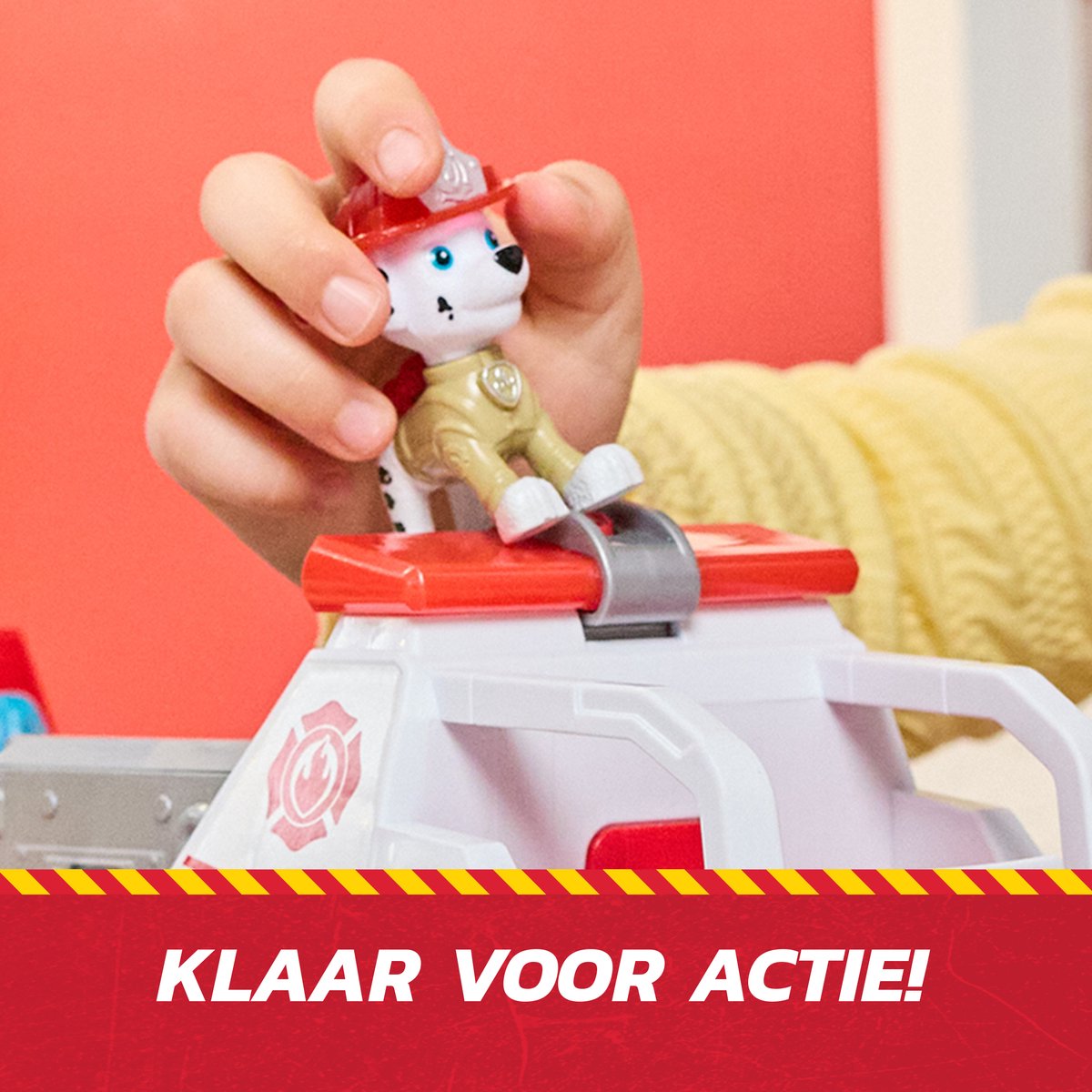 PAW Patrol - Brandweerredding - Marshall's Brandweerwagen met Marshall-figuur, licht, lanceerder en geluidseffecten — afbeelding 9