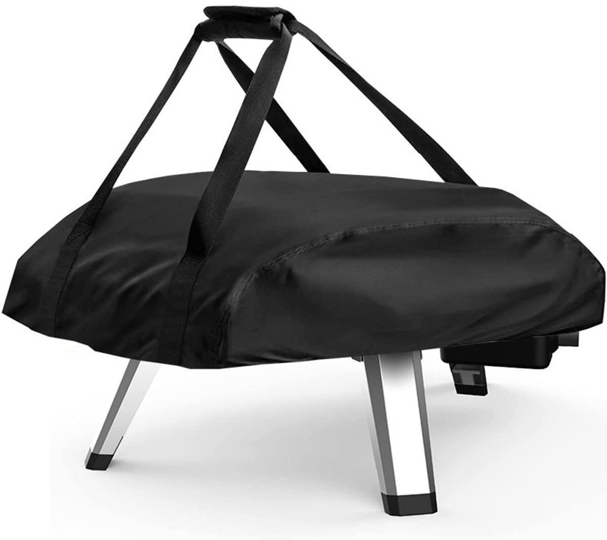 Afdekhoes/draagtas voor Koda pizzaoven van polyester, zwart