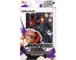 Bandai - Anime Heroes - Jujutsu Kaisen - Anime Heroes 17 cm Actiefiguur - Itadori Yuji Black Flash - Officieel gelicentieerde Jujutsu Kaisen - Yuji Actiefiguur Black Flash Version - 36987