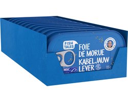 Fish Tales - Kabeljauwlever - 12 pack - 115 g - MSC