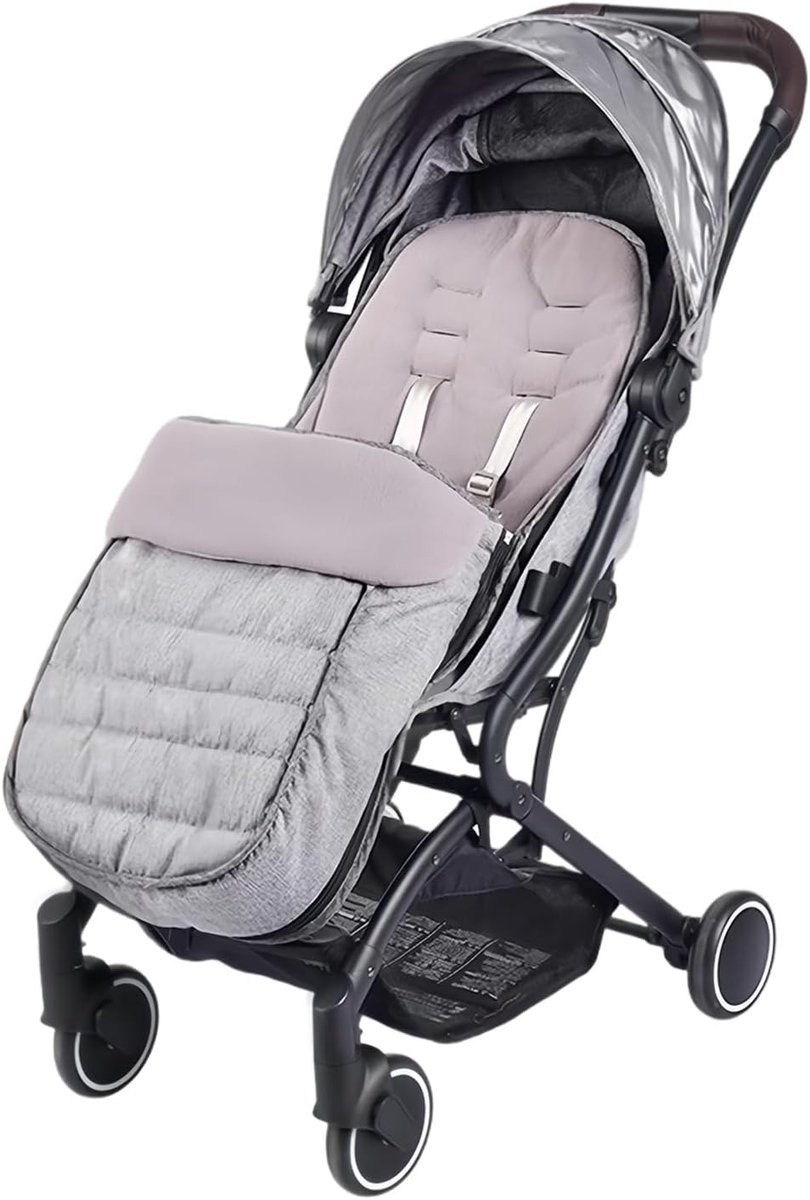Voetenzak voor kinderwagen-Voetenzak kinderwagen winter, wintervoetenzak voor kinderwagen, babyvoetenzak, wasbare voetenzak, babyschaal met ritssluiting, warme thermische voetenzak voor baby's, winddicht en zacht, voor alle
