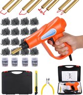 70W plastic laspistool – 600-delige hot nietmachine set voor autobumper,oranje – smelt- en lasapparaat voor scheuren en breuken in plastic