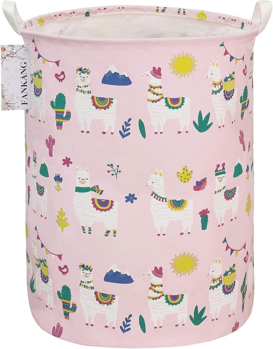 Grote Opbergmand voor Speelgoed en Kleding - Opvouwbare Canvas Mand met Dierenmotief - Voor Kinderen en Volwassenen - Perfect voor Thuis en School