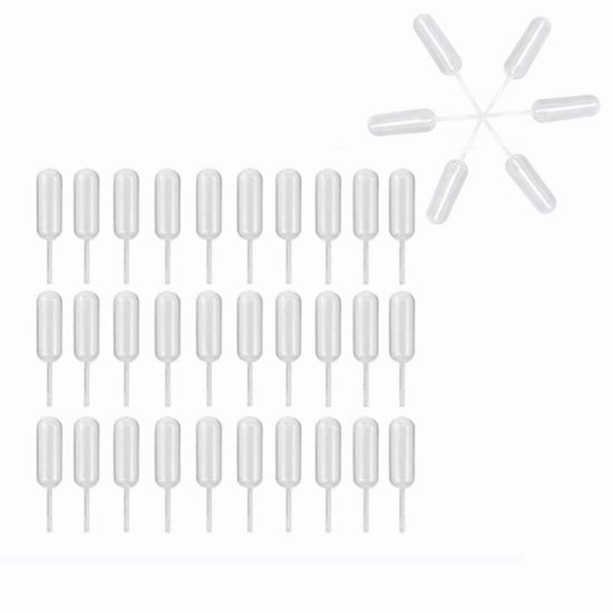 Pipetten 5ml met silicone dropper voor eenvoudig doseren - XL Print