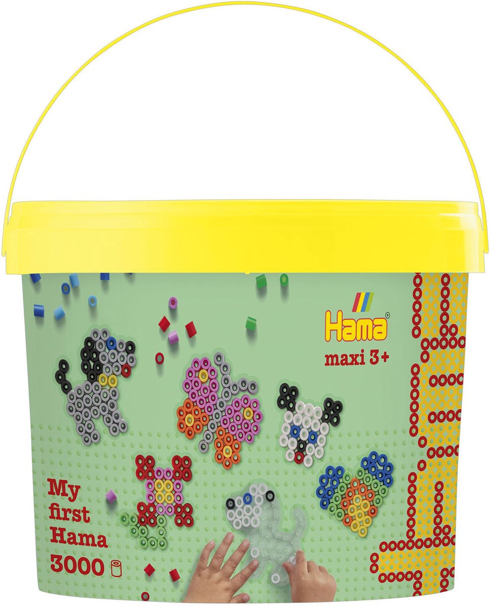 Hama 8806 Emmer met 3000 maxi-kralen en prikbord (2013870)