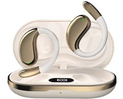 Fivesquare AirWave – Open-Ear - beige - Bluetooth 5.4 Koptelefoon met ENC & 80u Gebruik