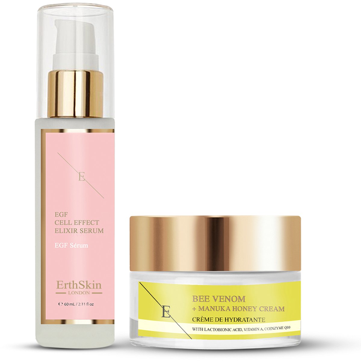 ErthSkin London Bijengif + Manuka-honingcrème + EGF-CELEFFECTSERUM